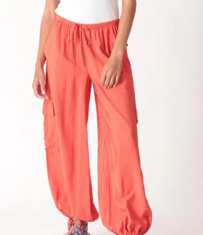 Electric & Rose Women's Beach Cargo Pant In Orange
