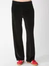 Electric & Rose Wylie Velour Pant In Onyx In Black