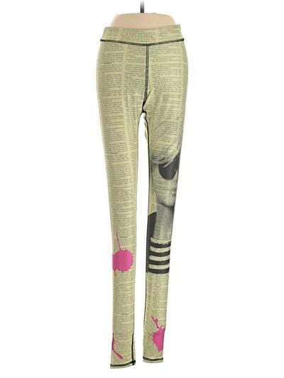 Pre-owned Electric & Rose Yoga Pants In Yellow