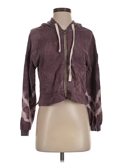 Pre-owned Electric & Rose Zip Up Hoodie In Brown