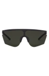 Electric Cove Polarized Shield Sunglasses In Matte Black/grey Polar