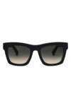 Electric 'crasher' 53mm Retro Sunglasses In Matte Black/black