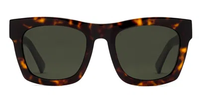 Electric Crasher Blue-light Block Polarized Ee14075642 Women's Sunglasses Tortoiseshell Size 53 In Brown