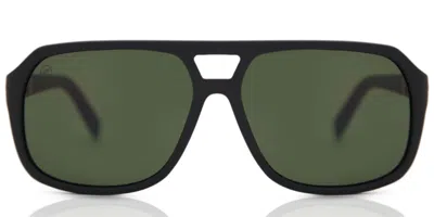 Electric Dude Ee16701020 Men's Sunglasses Black Size 52 In Green