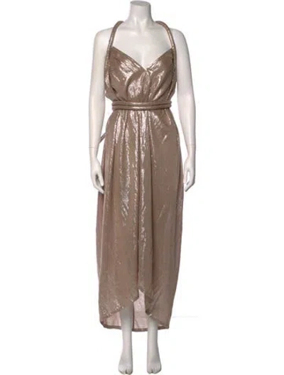 Pre-owned Electric Feathers Silk Midi Length Dress