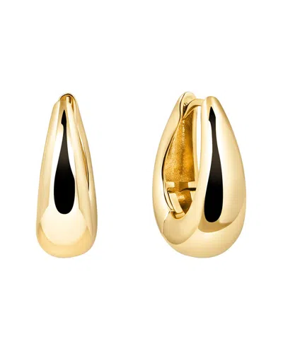 Electric Picks 14k Plated Mary-kate Xl Hoop Earrings In Gold