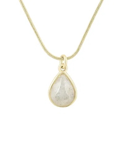 Electric Picks 14k Plated Raindrop Necklace In Gold