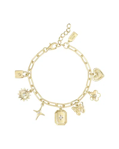 Electric Picks 14k Plated Tallulah Charm Bracelet In Gold