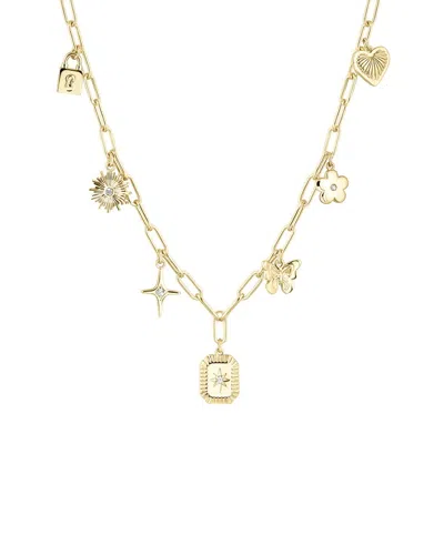 Electric Picks 14k Plated Tallulah Charm Necklace In No Color