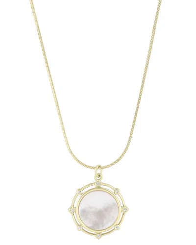 Electric Picks 18k Filled Coastline Necklace In Gold