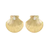 Electric Picks Beach Girl Shell Earrings In Gold