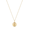 Electric Picks Beyond The Stars Zodiac Necklace In Orange