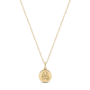 Electric Picks Beyond The Stars Zodiac Necklace In Gold