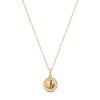 Electric Picks Beyond The Stars Zodiac Necklace In Gold