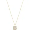 Electric Picks Bubble Letter Necklace In Gold - B