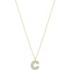 Electric Picks Bubble Letter Necklace In Gold - C