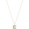 Electric Picks Bubble Letter Necklace In Gold - E