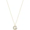Electric Picks Bubble Letter Necklace In Gold - G