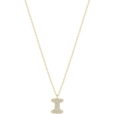 Electric Picks Bubble Letter Necklace In Gold - I