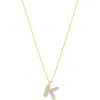 Electric Picks Bubble Letter Necklace In Gold - K