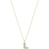 Electric Picks Bubble Letter Necklace In Gold - L