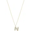 Electric Picks Bubble Letter Necklace In Gold - N
