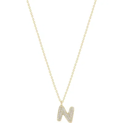 Electric Picks Bubble Letter Necklace In Gold - N