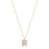 Electric Picks Bubble Letter Necklace In Gold - R