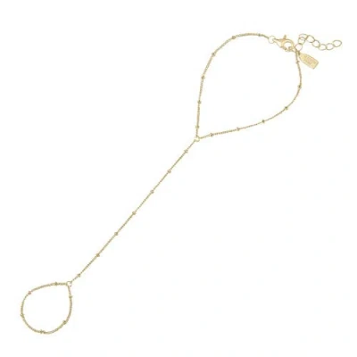 Electric Picks Chalet Hand Chain In Gold