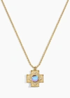 Electric Picks Chambers Vintage Cross Necklace In Black