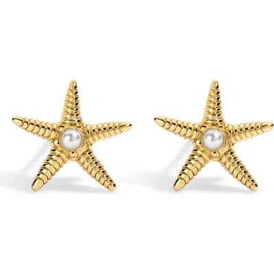 Electric Picks Current Studs In Gold