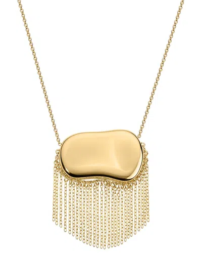 Electric Picks Dakota Xl Fringe 14k Plated Pendant Necklace In Gold