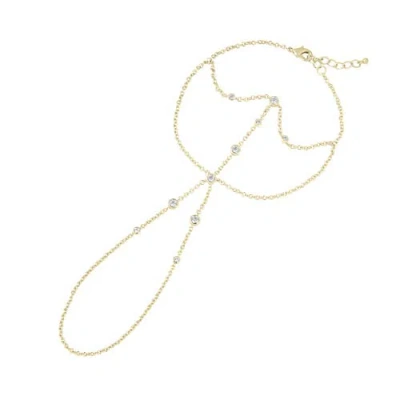 Electric Picks Dancing Queen Hand Chain In Gold