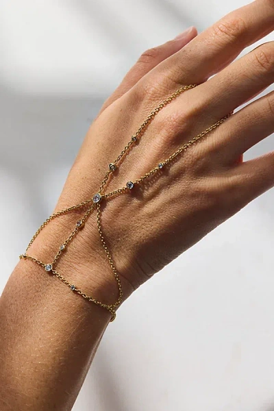 Electric Picks Dancing Queen Hand Chain In Gold, Women's At Urban Outfitters