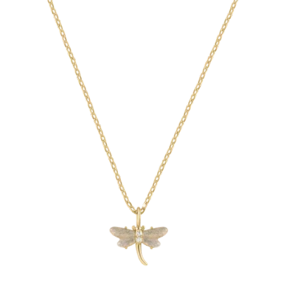Electric Picks Dragonfly Pendant Necklace