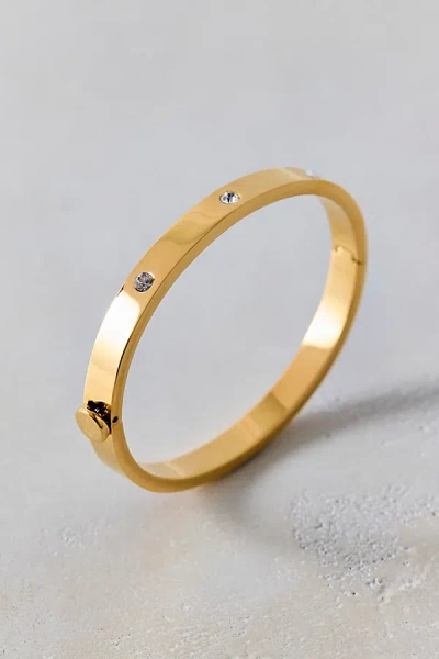 Electric Picks Forever Bangle Bracelet In Gold, Women's At Urban Outfitters