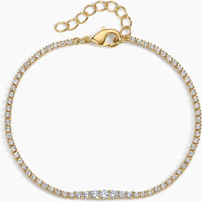 Electric Picks Frenchie Tennis Bracelet In Brown