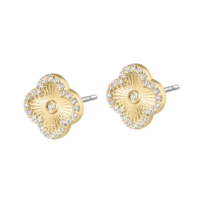 ELECTRIC PICKS ELECTRIC PICKS ICON CLOVER STUD EARRINGS