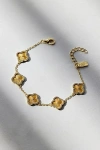 Electric Picks Icon Rhinestone Chain Bracelet In Gold, Women's At Urban Outfitters In Gold