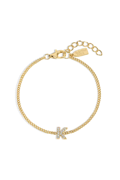Electric Picks Initial Bracelet In Gold