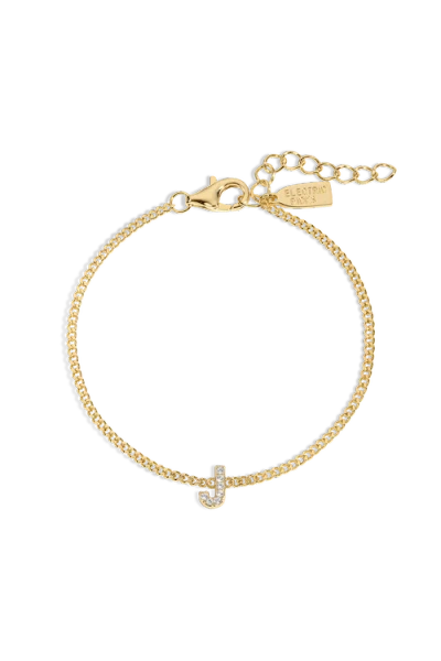Electric Picks Initial Bracelet In Gold