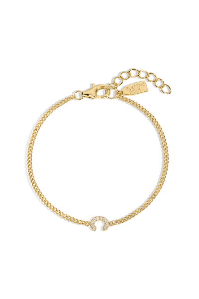 Electric Picks Initial Bracelet In Gold