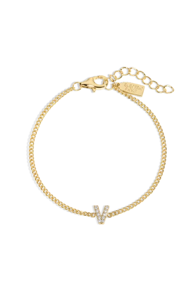 Electric Picks Initial Bracelet In Gold