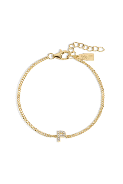 Electric Picks Initial Bracelet In Gold