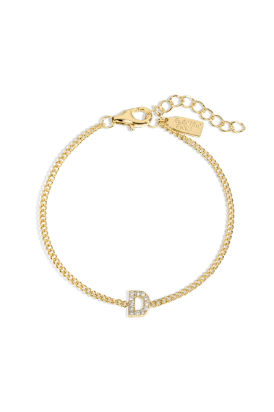 Electric Picks Initial Bracelet In Gold