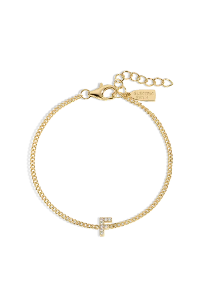 Electric Picks Initial Bracelet In Gold