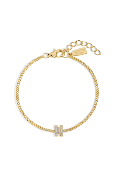 Electric Picks Initial Bracelet In Gold