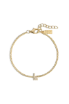 Electric Picks Initial Bracelet In Gold