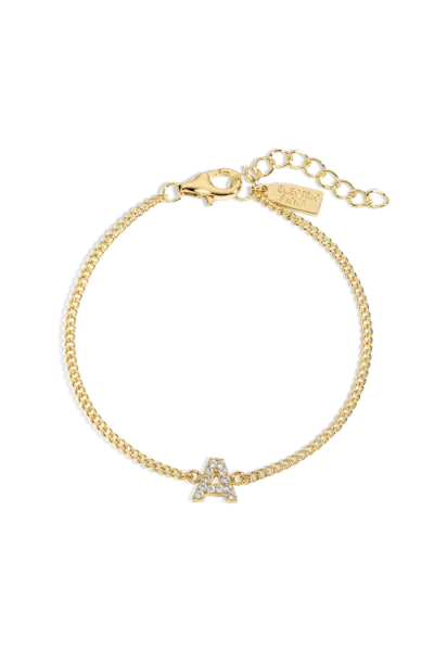 Electric Picks Initial Bracelet In Gold