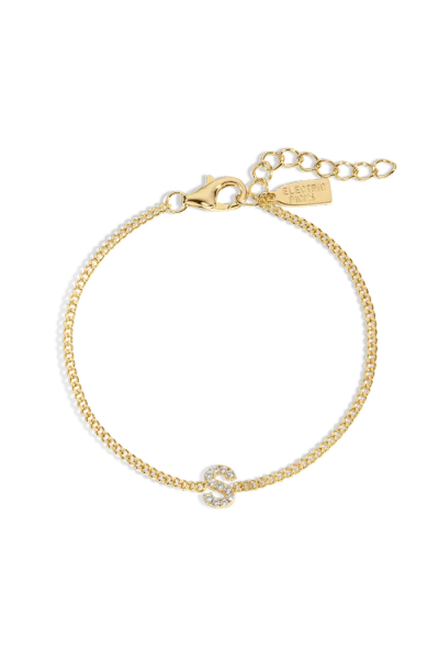 Electric Picks Initial Bracelet In Gold